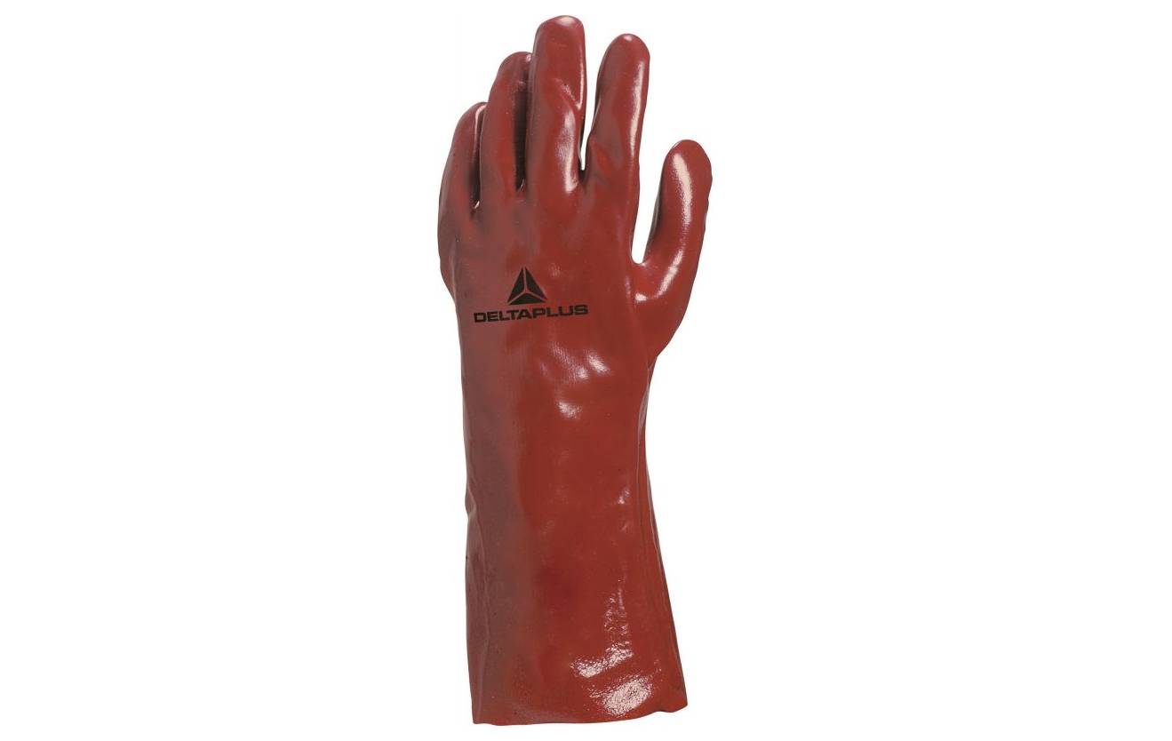 DELTA PLUS PVC7335 RED PVC GLOVE 