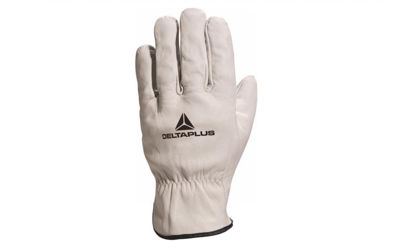 Gloves Cow Hide Leather Grain Deltaplus FBN49