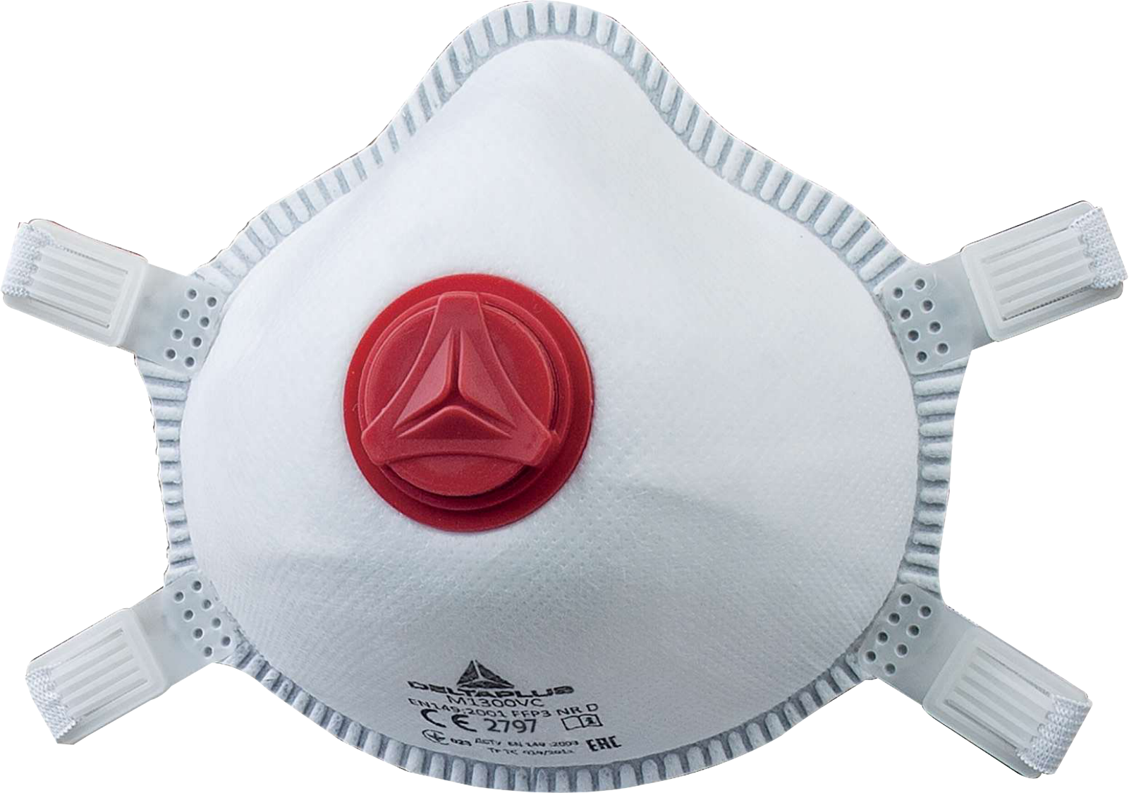 Mask Half Disposable W/Value FFP3 Deltaplus M1300VC 5'S