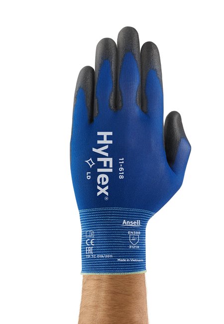 ANSELL ABRASION RESISTANT PU GLOVE | HYFLEX 11-618