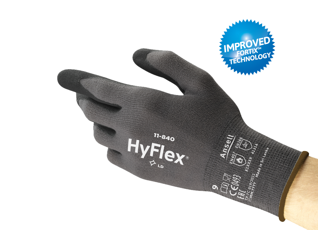 ANSELL NITRILE COATED MULTI PURPOSE GLOVE | HYFLEX 11-840